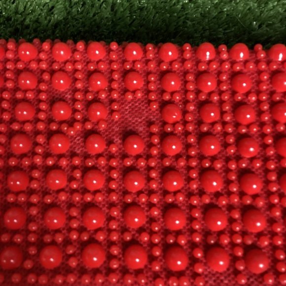 Vintage Cherry Red Candy Dot Handbag - Picture 8 of 11